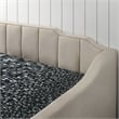 Furniture of America Koon Fabric Upholstered Daybed with Trundle in Beige