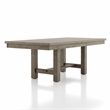 Furniture of America Atola Rustic Wood 5-Piece Dining Set in Gray