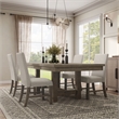 Furniture of America Atola Rustic Wood 5-Piece Dining Set in Gray