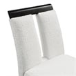 Furniture of America Prat Fabric Upholstered Counter Chairs in Black (Set of 2)