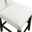 Furniture of America Prat Fabric Upholstered Counter Chairs in Black (Set of 2)