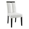 Furniture of America Prat Fabric Upholstered Side Chairs in Black (Set of 2)