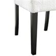 Furniture of America Prat Fabric Upholstered Side Chairs in Black (Set of 2)