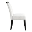 Furniture of America Prat Fabric Upholstered Side Chairs in Black (Set of 2)