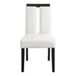 Furniture of America Prat Fabric Upholstered Side Chairs in Black (Set of 2)
