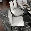 Furniture of America Prat Fabric Upholstered Side Chairs in Black (Set of 2)