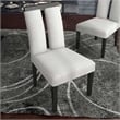 Furniture of America Prat Fabric Upholstered Side Chairs in Black (Set of 2)