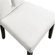 Furniture of America Prat Fabric Upholstered Side Chairs in Black (Set of 2)