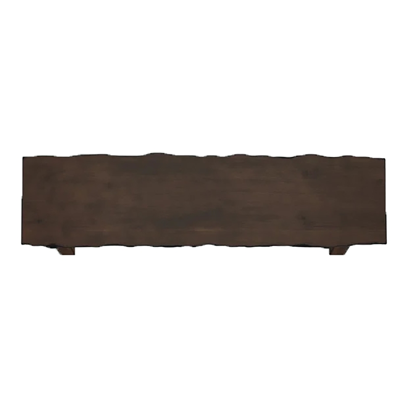 Furniture of America Drivet Rustic Wood Rectangle Dining Bench in Walnut