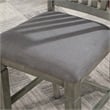 Furniture of America Wuor Wood Padded Counter Chairs in Gray (Set of 2)
