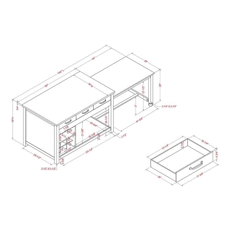 Furniture of America Olive Wood Extendable Counter Height Dining Table in Green