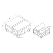 Furniture of America Zula Wood Hidden Storage Coffee Table in Gray