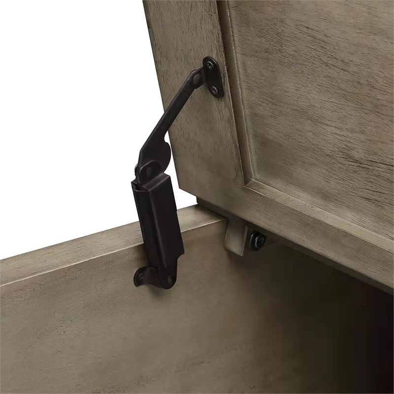 Furniture of America Zula Wood Hidden Storage Coffee Table in Gray