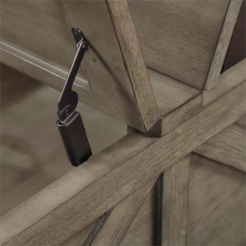 Furniture of America Zula Wood Hidden Storage Coffee Table in Gray