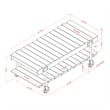 Furniture of America Acres Wood Natural 2-Piece Coffee Table Set with Wheels