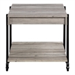Furniture of America Acres Wood Natural 2-Piece Coffee Table Set with Wheels