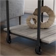 Furniture of America Acres Wood Natural 3-Piece Coffee Table Set with Wheels