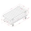 Furniture of America Acres Wood Natural 3-Piece Coffee Table Set with Wheels