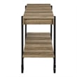 Furniture of America Acres Wood Rustic Oak 3-Piece Coffee Table Set with Wheels