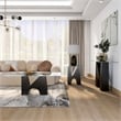 Furniture of America Fern Metal and Glass Top 3-Piece Coffee Table Set in Black
