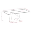 Furniture of America Fern Metal and Glass Top 3-Piece Coffee Table Set in Black