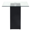 Furniture of America Fern Metal and Glass Top 3-Piece Coffee Table Set in Black