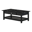 Furniture of America Histe Wood Storage 3-Piece Coffee Table Set in Black