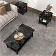 Furniture of America Histe Wood Storage 3-Piece Coffee Table Set in Black