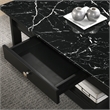 Furniture of America Histe Wood Storage 3-Piece Coffee Table Set in Black