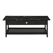 Furniture of America Histe Wood Storage 3-Piece Coffee Table Set in Black