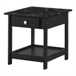 Furniture of America Histe Wood Storage 3-Piece Coffee Table Set in Black