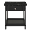 Furniture of America Histe Wood Storage 3-Piece Coffee Table Set in Black