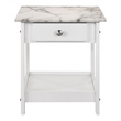 Furniture of America Histe Wood Storage 3-Piece Coffee Table Set in White