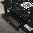 Furniture of America Histe Wood Storage 4-Piece Coffee Table Set in Black
