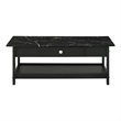 Furniture of America Histe Wood Storage 4-Piece Coffee Table Set in Black