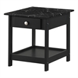 Furniture of America Histe Wood Storage 4-Piece Coffee Table Set in Black