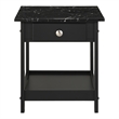 Furniture of America Histe Wood Storage 4-Piece Coffee Table Set in Black