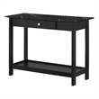 Furniture of America Histe Wood Storage 4-Piece Coffee Table Set in Black