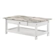 Furniture of America Histe Wood Storage 4-Piece Coffee Table Set in White