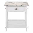 Furniture of America Histe Wood Storage 4-Piece Coffee Table Set in White
