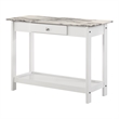 Furniture of America Histe Wood Storage 4-Piece Coffee Table Set in White