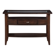 Furniture of America Eski Wood 1-Drawer Sofa Table in Dark Walnut
