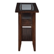 Furniture of America Eski Wood 1-Drawer Sofa Table in Dark Walnut
