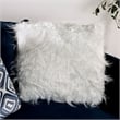 Furniture of America Rena Microfiber L-Shaped Sectional with Ottoman in Navy