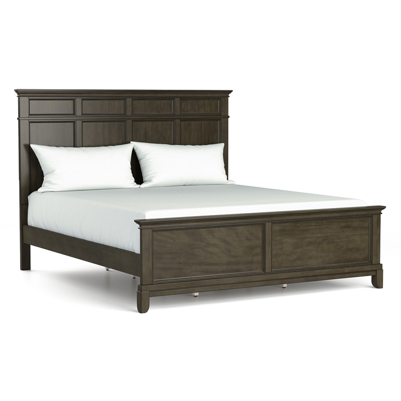 Furniture of America Parro 3pc Gray Wood Bedroom Set - Queen + 2 Nightstands