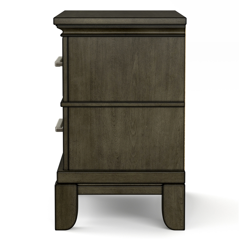 Furniture of America Parro 3pc Gray Wood Bedroom Set - Queen + 2 Nightstands