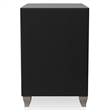 FOA Biron 3pc Black Fabric Upholstered Bedroom Set - Queen + 2 Nightstands