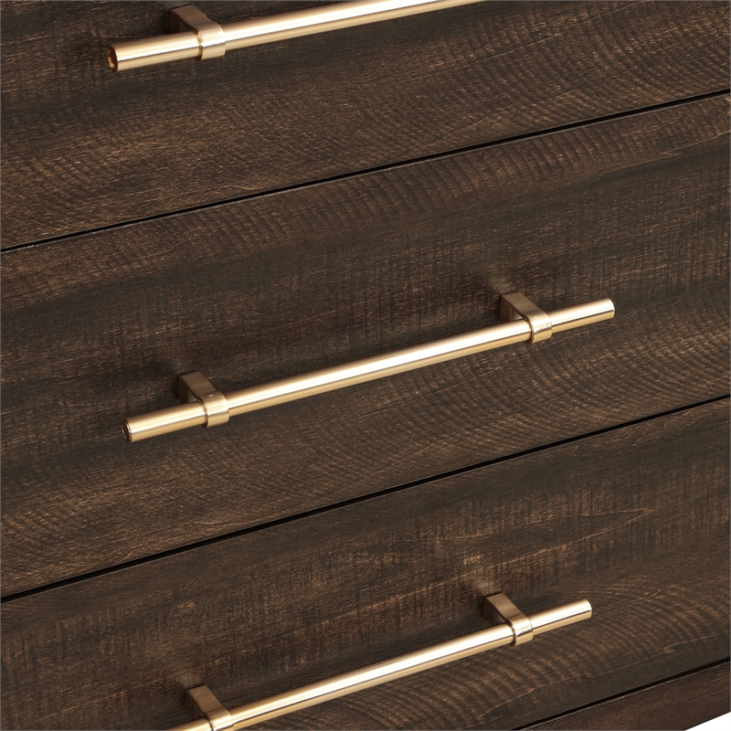 Furniture of America Irvine Contemporary Wood 6-Drawer Dresser in Walnut