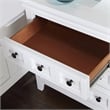 FOA Ender 6pc White Wood Bedroom Set - Full+ 2 Nightstands+Chest+Dresser+ Mirror