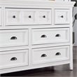 FOA Ender 6pc White Wood Bedroom Set - Full+ 2 Nightstands+Chest+Dresser+ Mirror